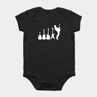 The Evolution of Man and Guitar Baby Bodysuit